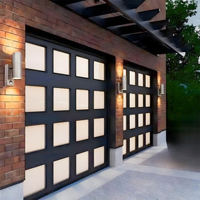 Double Cylindrical Stainless Steel Outdoor Wall Lights for Entryway