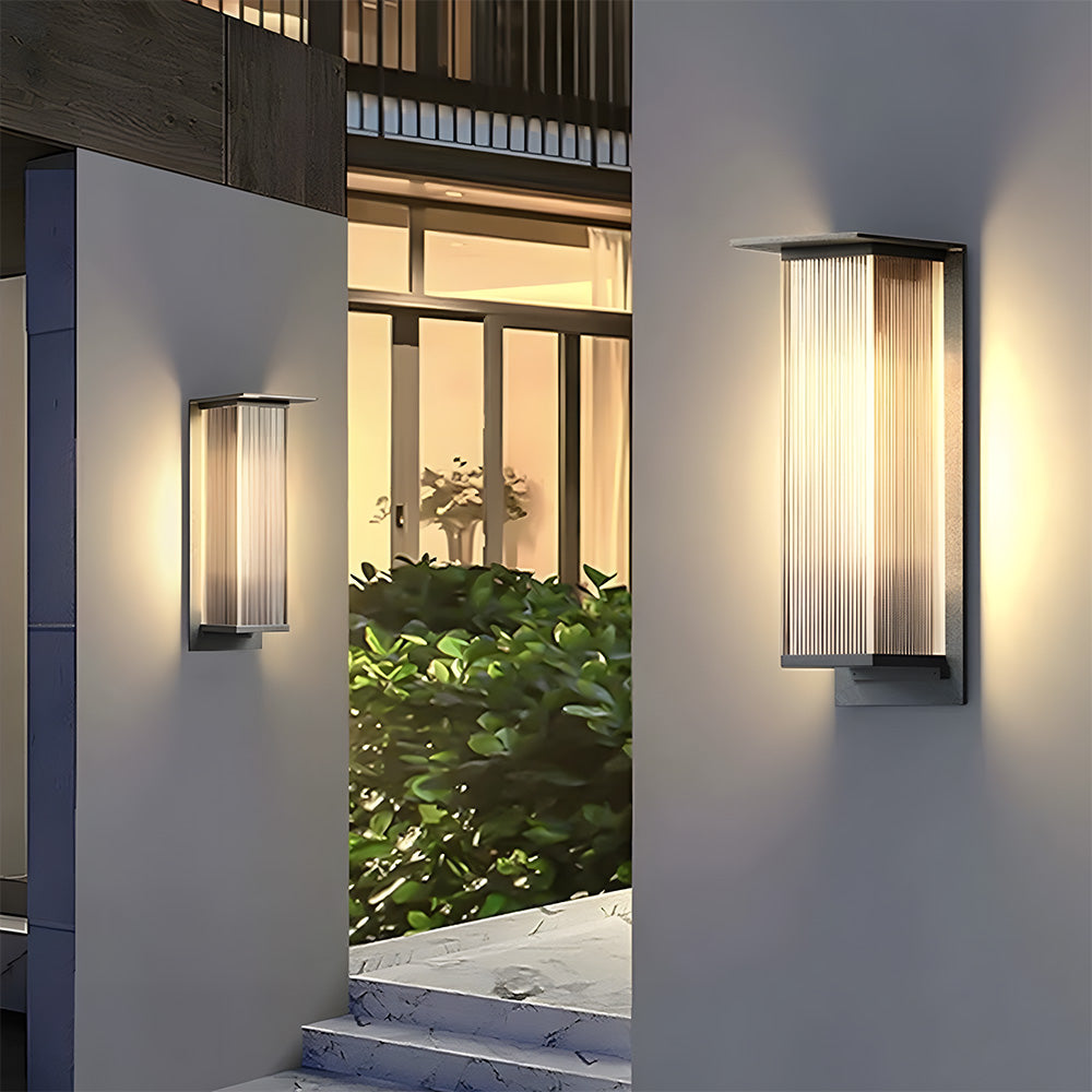 Minimalist Rectangle IP65 Waterproof Outdoor Lighting For Wall, Dusk-to-Dawn