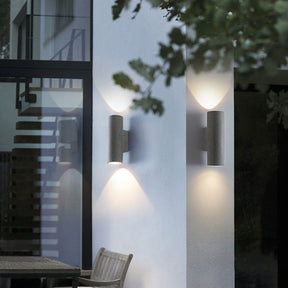 Modern Concrete Up and Down Outdoor Wall Lights for Porch Patio