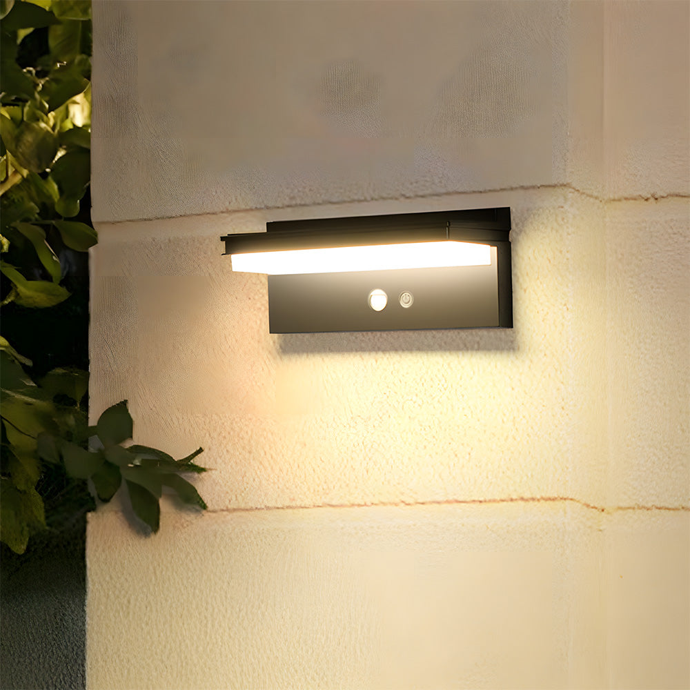Modern ABS Led Solar Sensor Outdoor Wall Lights for Hallway Patio Porch
