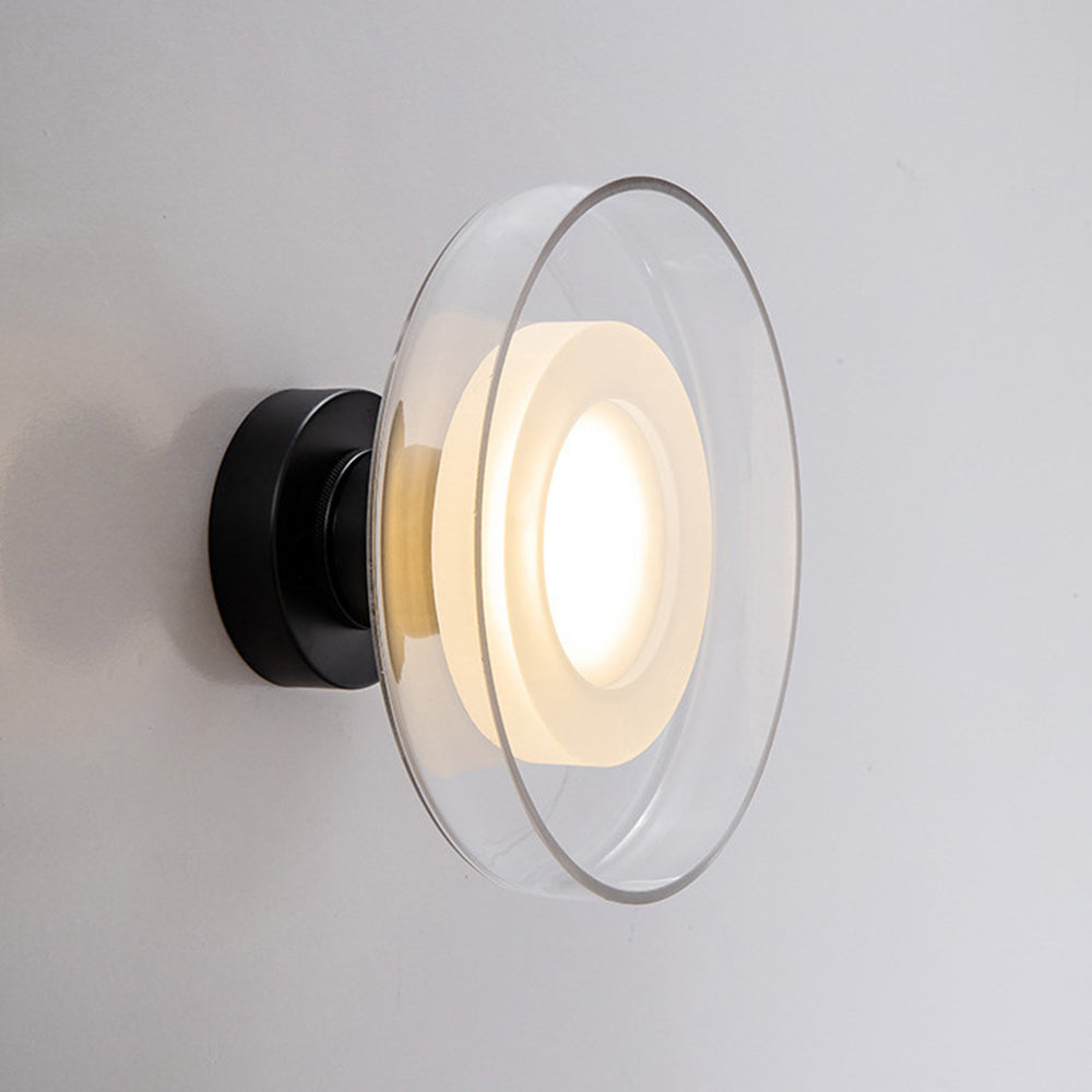 Modern Nordic Glass Round LED Wall Sconce For Living Room