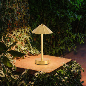 Creative Umbrella and Dome Acrylic Shade Rechargeable Table Lamp for Bar Cafe