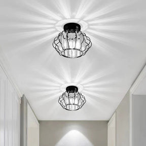 Luxurious Gold Crystal Hallway Ceiling Light