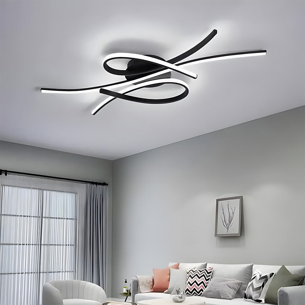 Unique Creative Musical Notes Living Room LED Ceiling Lamp