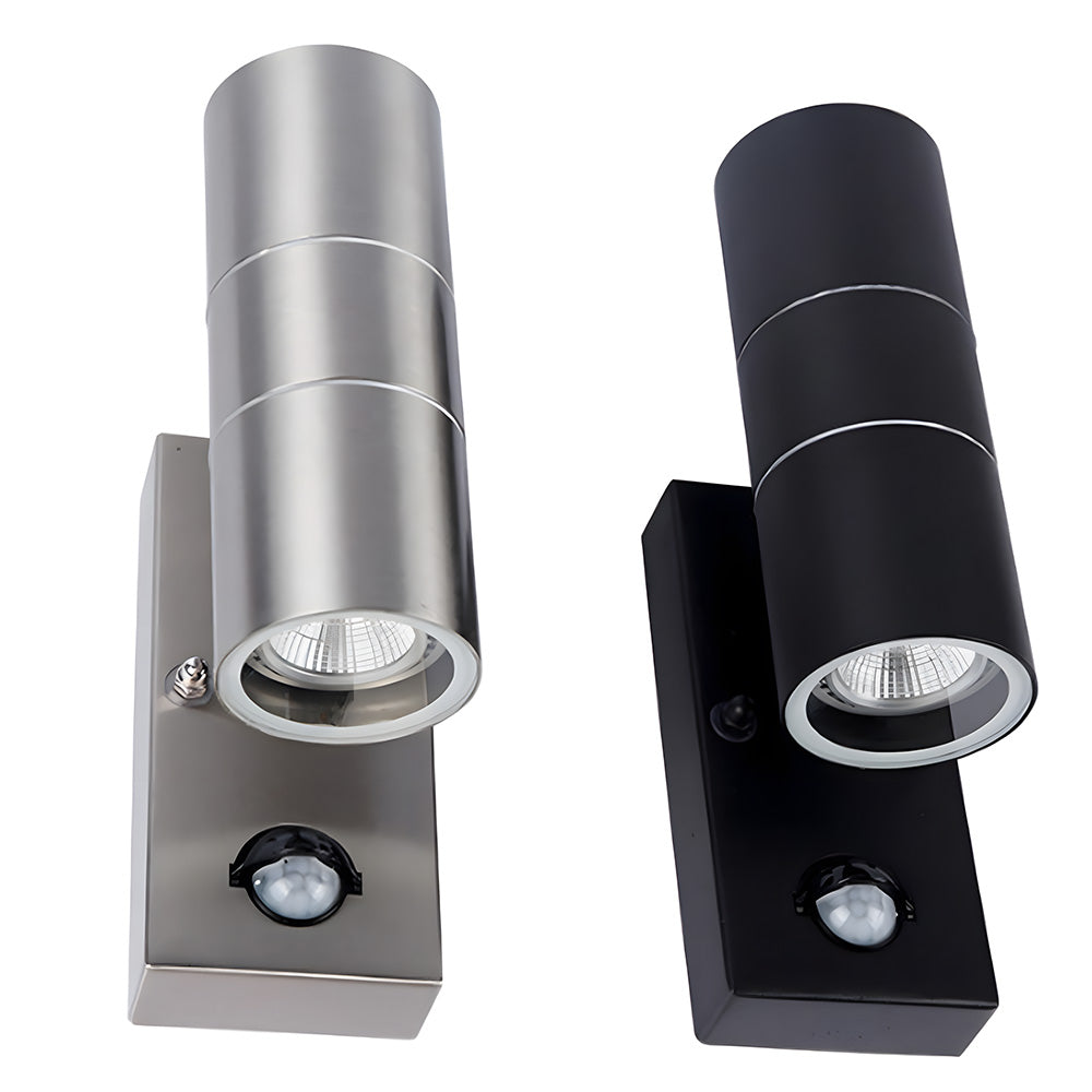 Double Cylindrical Stainless Steel Outdoor Wall Lights for Entryway