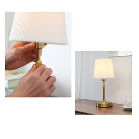 Nordic Telescopic Fabric Rechargeable Table Lamp for Bedroom Dining Room