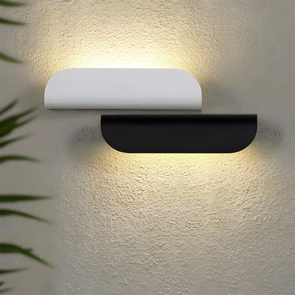 Minimalist Arc LED Waterproof Outdoor Wall Lamp for Gate, Garden & Patio