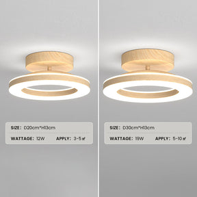 Acrylic Round LED Ceiling Light For Hallway Entrance