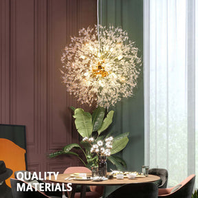 Modern Dandelion Chandelier Luxury Firework Pendant Light for Dining Room