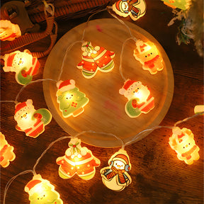 Santa Claus Christmas Tree Snowman Decorative String Lights