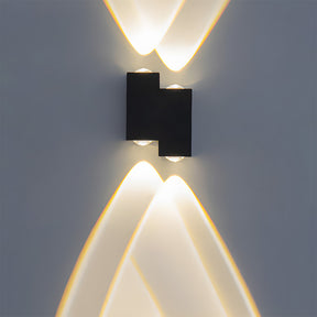 Modern Stepped Aluminium LED Outdoor Wall Lights for Entryway