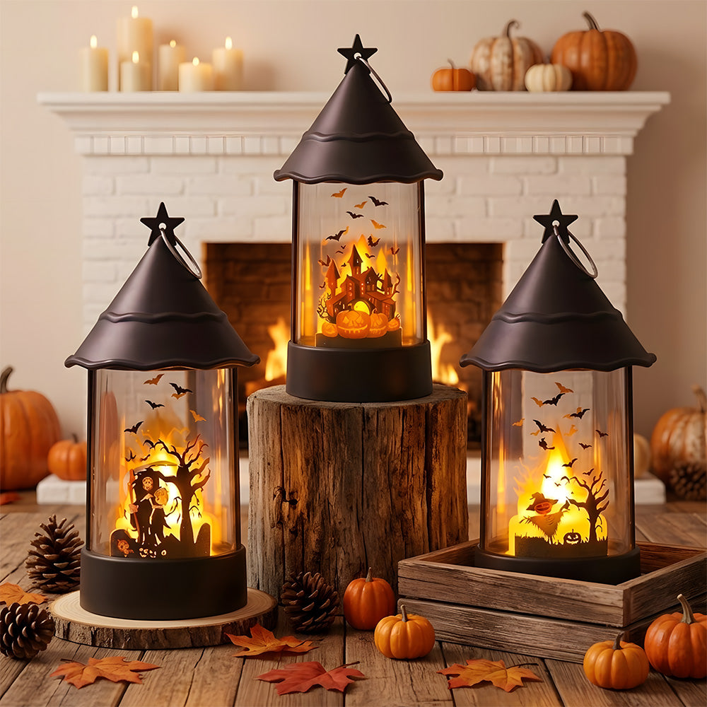 Halloween Indoor Decorations Castle Ghost LED Table Lamp for Night Party