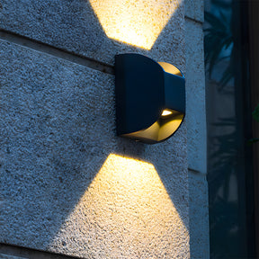 Semicircular Aluminium Acrylic LED Outdoor Wall Lights for Patio Yard
