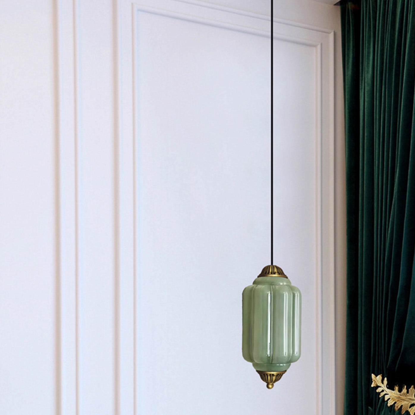 Modern Glass Light With Colored Glass Shade for Living Room