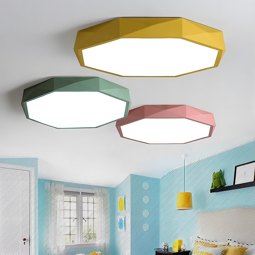 Stylish Geometric Flush Mount Acrylic Ceiling Lights for Bedroom