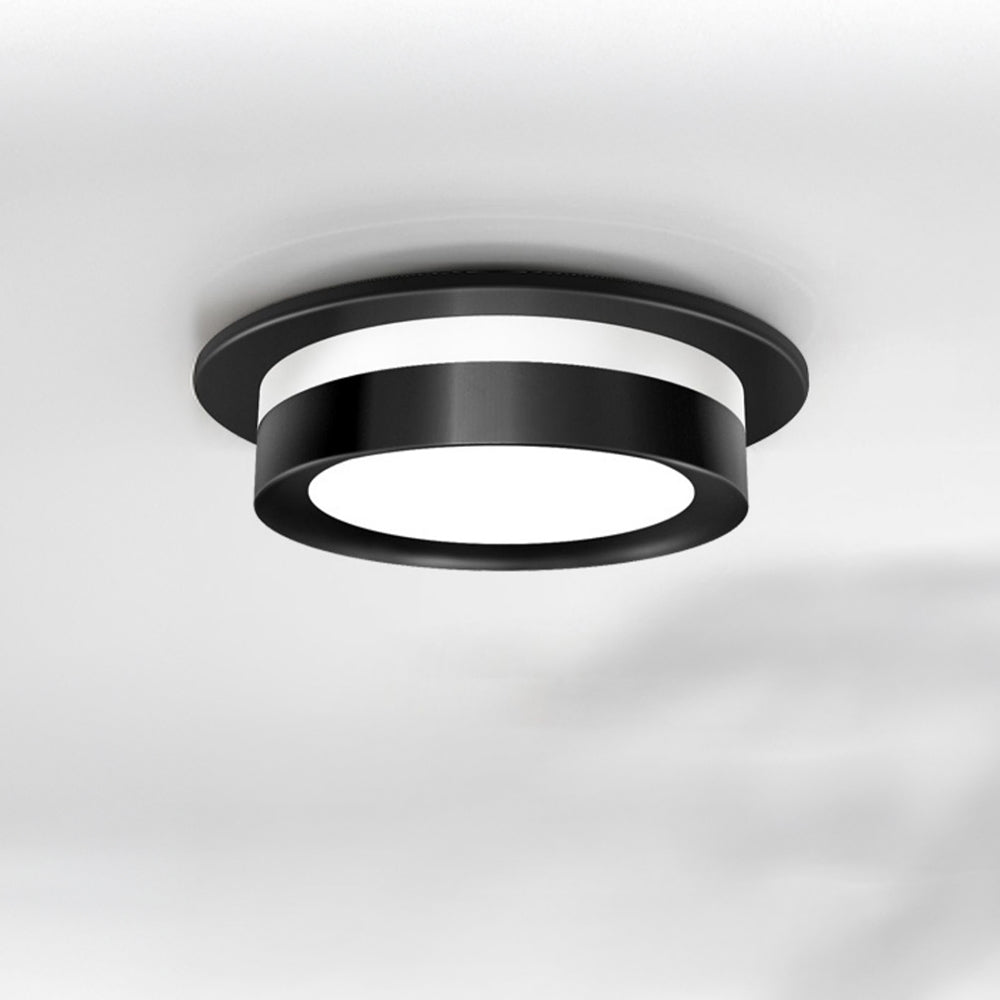 Compact Black Acrylic Hallway LED Ceiling Downlights