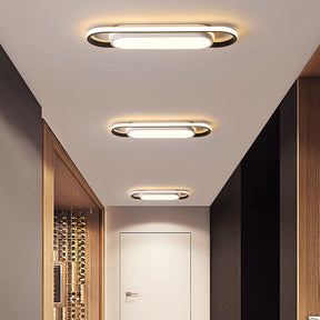 Black Simple Corridor Long LED Low Ceiling Lights