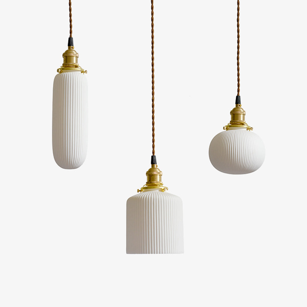 Nordic Minimalism Ceramic White Pendant Lights