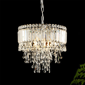 Luxury Pendant Lights Stainless Steel Crystal Chandelier For Living Room