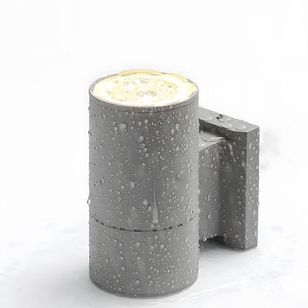 IP65 Cylindrical Aluminium Led Outdoor Wall Lights For Garden Exterior