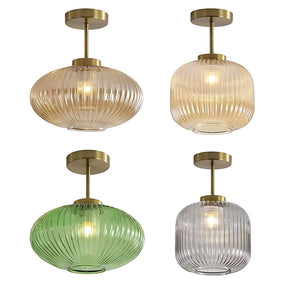 Mid century close to ceiling lights for hallway