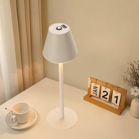 Tall-Stem Mushroom Acrylic Rechargeable Touch Control Table Lamp for Bedroom