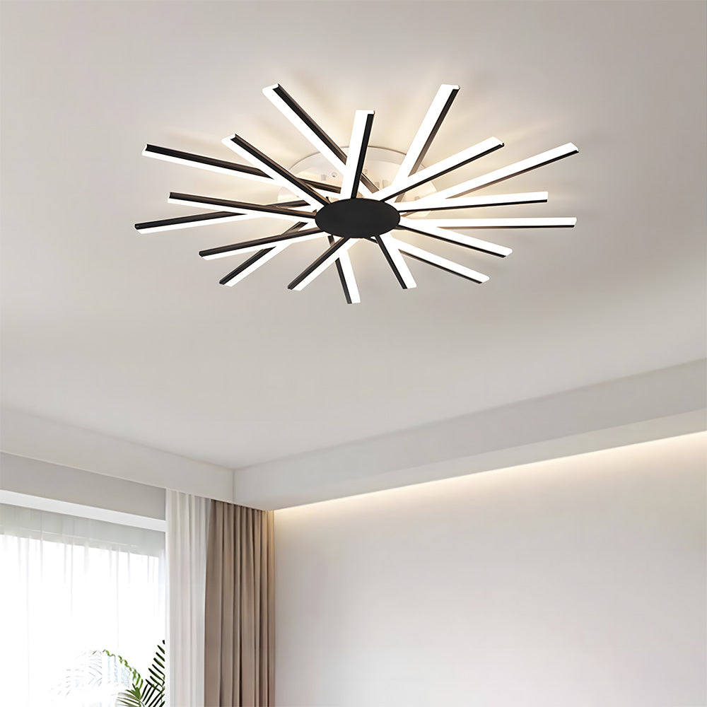 Stylish Multi Arm Acrylic LED Ceiling Lights for Living Room