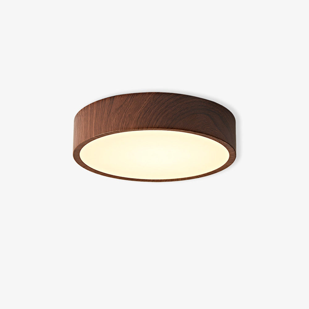 Nordic Wood LED Flush Mount Ceiling Light Minimalist Lamp for Bedroom