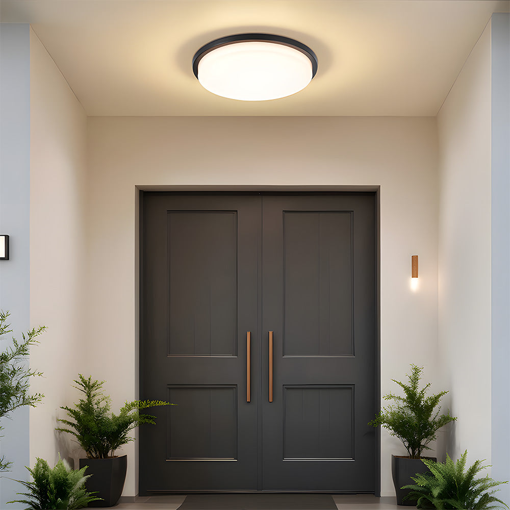 IP65 Round Aluminum Craft and PC LED Ceiling Light for Patio