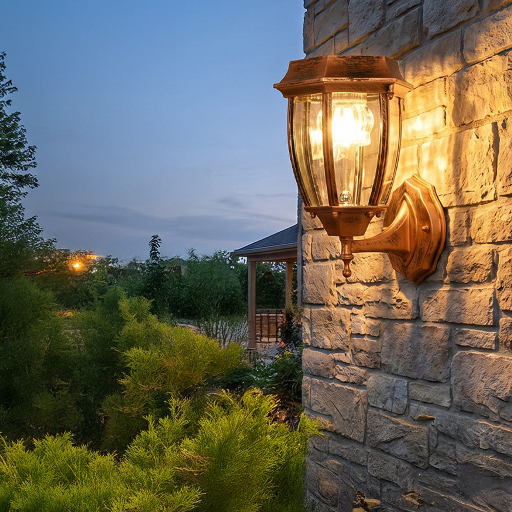Dusk-to-Dawn Solar Outdoor Wall Lights for Garden Porch Entrance