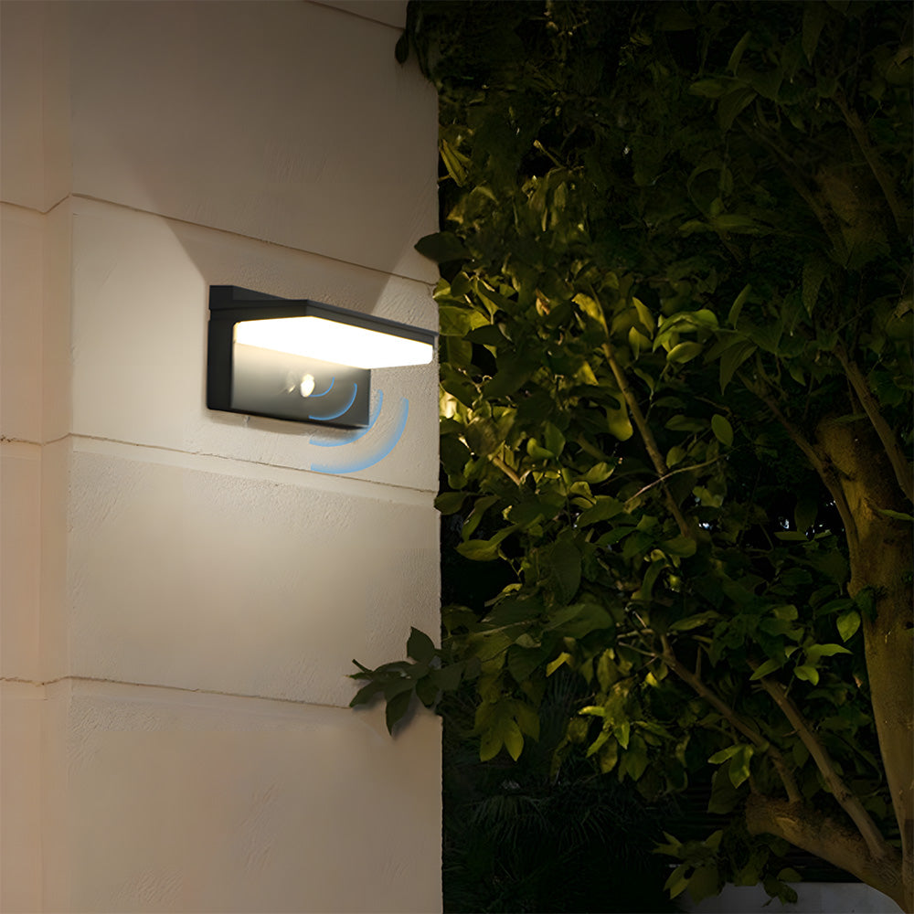 Modern ABS Led Solar Sensor Outdoor Wall Lights for Hallway Patio Porch
