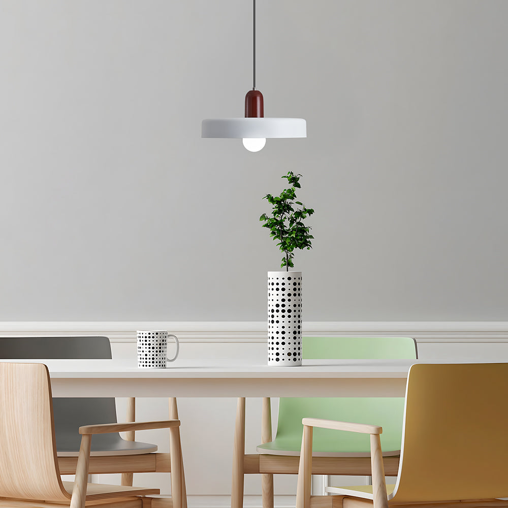 Bauhaus Modern Colorful Iron Pendant Light For Living Room