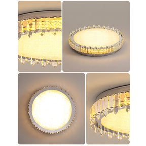 Flush Mount Crystal Ceiling Lights for Living Room Bedroom