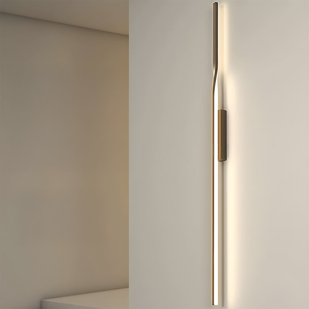 Modern Linear Black LED Wall Lamp for Living Room Bedroom