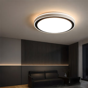 Modern Round Iron Acrylic LED Flush Mount Ceiling Light for Bedroom