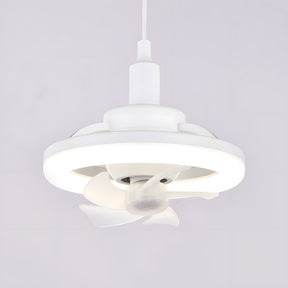 Mini ABS Ceiling Fans with Lights for Dormitory Porch Bedroom
