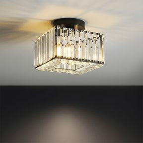 Crystal Semi Flush Mount Ceiling Light for Hallway 23cm E27