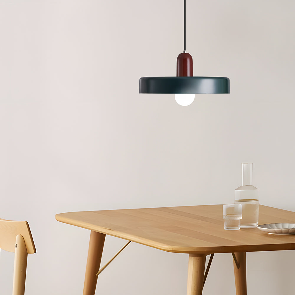 Bauhaus Modern Colorful Iron Pendant Light For Living Room