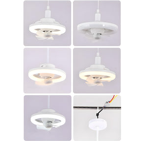 Mini ABS Ceiling Fans with Lights for Dormitory Porch Bedroom