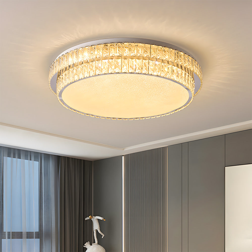 Flush Mount Crystal LED Ceiling Lights for Bedroom