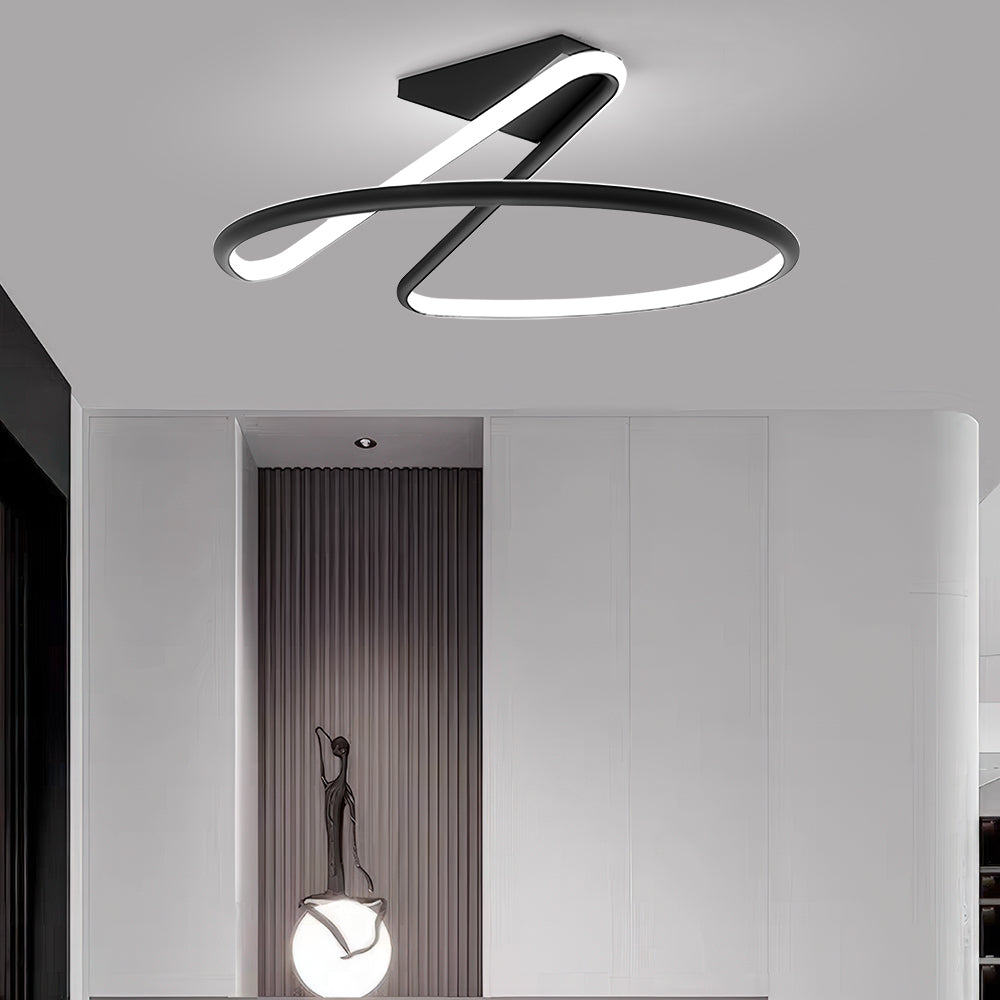 Creative Personality Bedroom Led Semi Flush Ceiling Lights