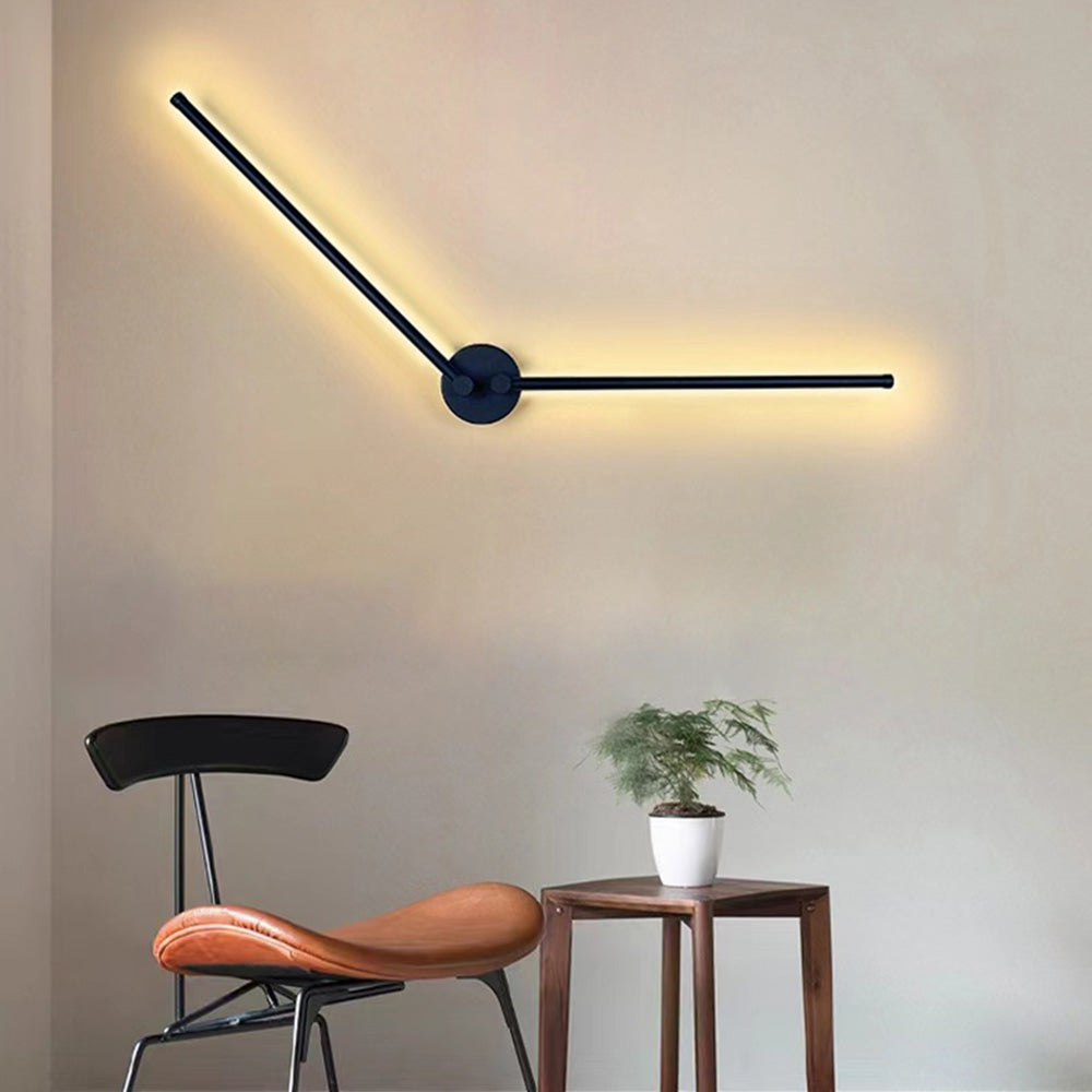 Modern Clock Shape Rotatable 270° LED Aluminum Wall Lights