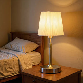 Nordic Telescopic Fabric Rechargeable Table Lamp for Bedroom Dining Room