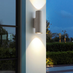 Modern Concrete Up and Down Outdoor Wall Lights for Porch Patio