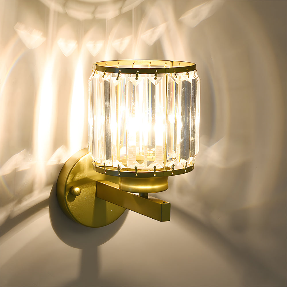 Retro Wall Lamp Glass Shade for Bedroom Bedside