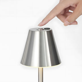 Tall-Stem Mushroom Acrylic Rechargeable Touch Control Table Lamp for Bedroom
