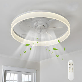 Modern LED Ceiling Fan with Light Remote Control Ceiling Fan for Living Room Dining Room