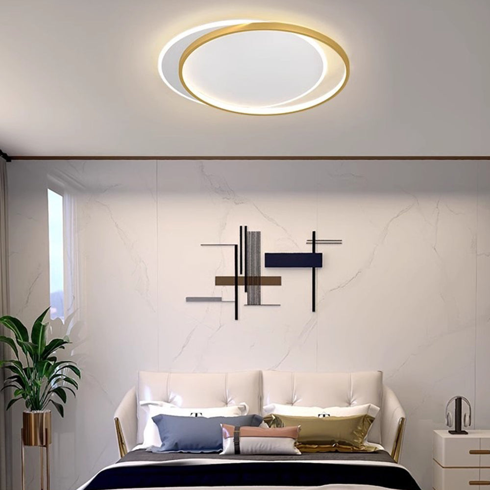 Contemporary Round Iron LED Ceiling Lights for Living Room