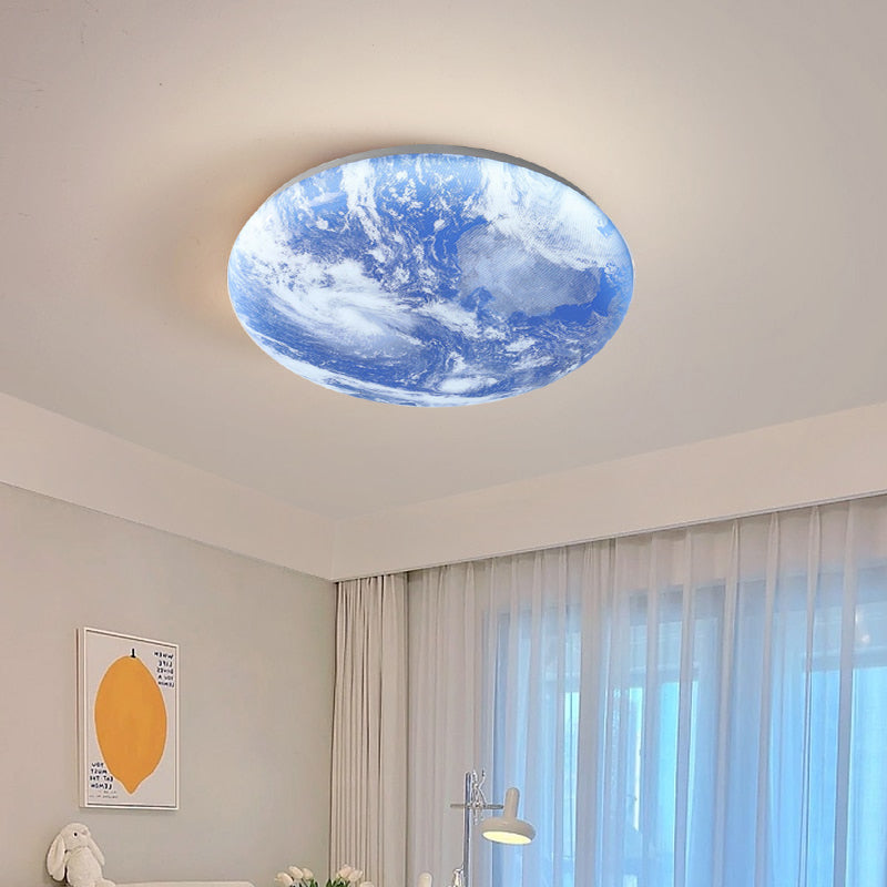 Simple Minimalist Moon Round LED Ceiling Light