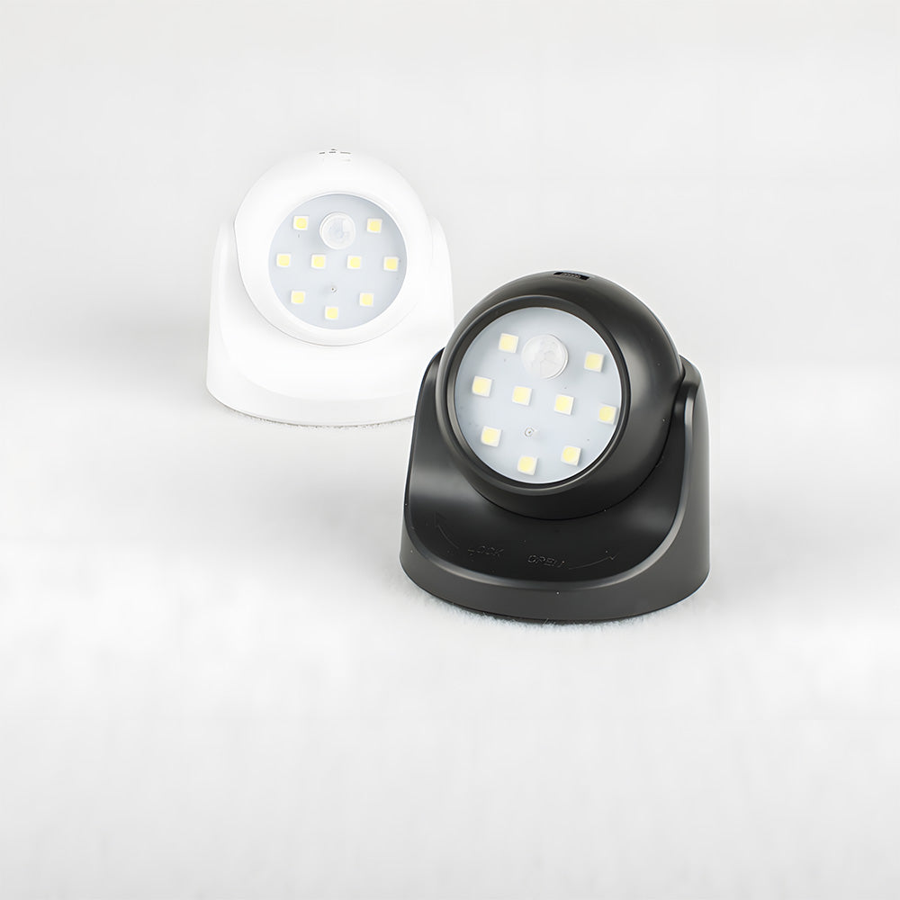 Battery Operated Motion Sensor IP44 LED Wall Light for Driveway, Garden, Pathway - 3 Modes